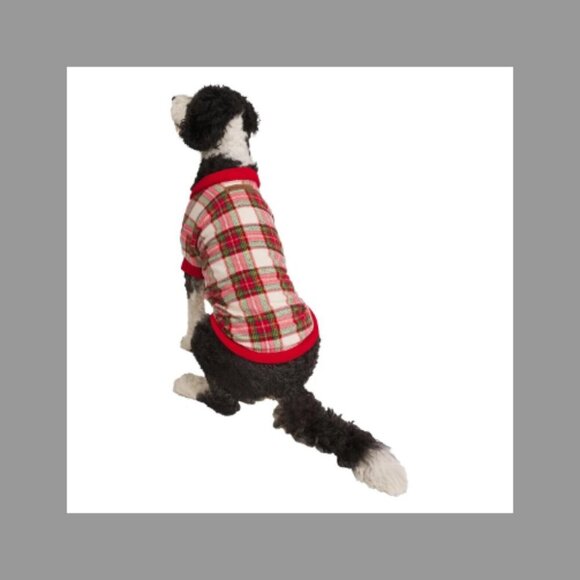 Eddie Bauer Pet Dog Holiday Pajama Color Red For Small Dogs New! - Picture 3 of 4